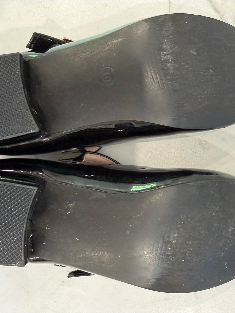 Girls Classic Mary Jane Patent Flats - Black 10T - Picture 5 of 6